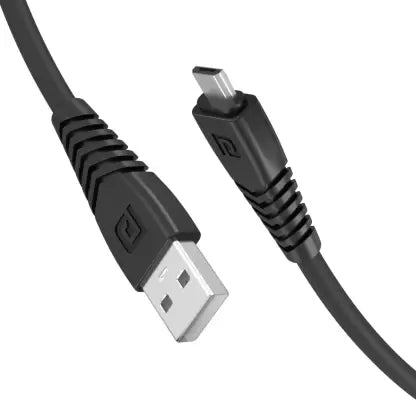 Portronics Konnect Core POR-654 5 pins Micro USB Data / Charging Cable (1 m, Black)